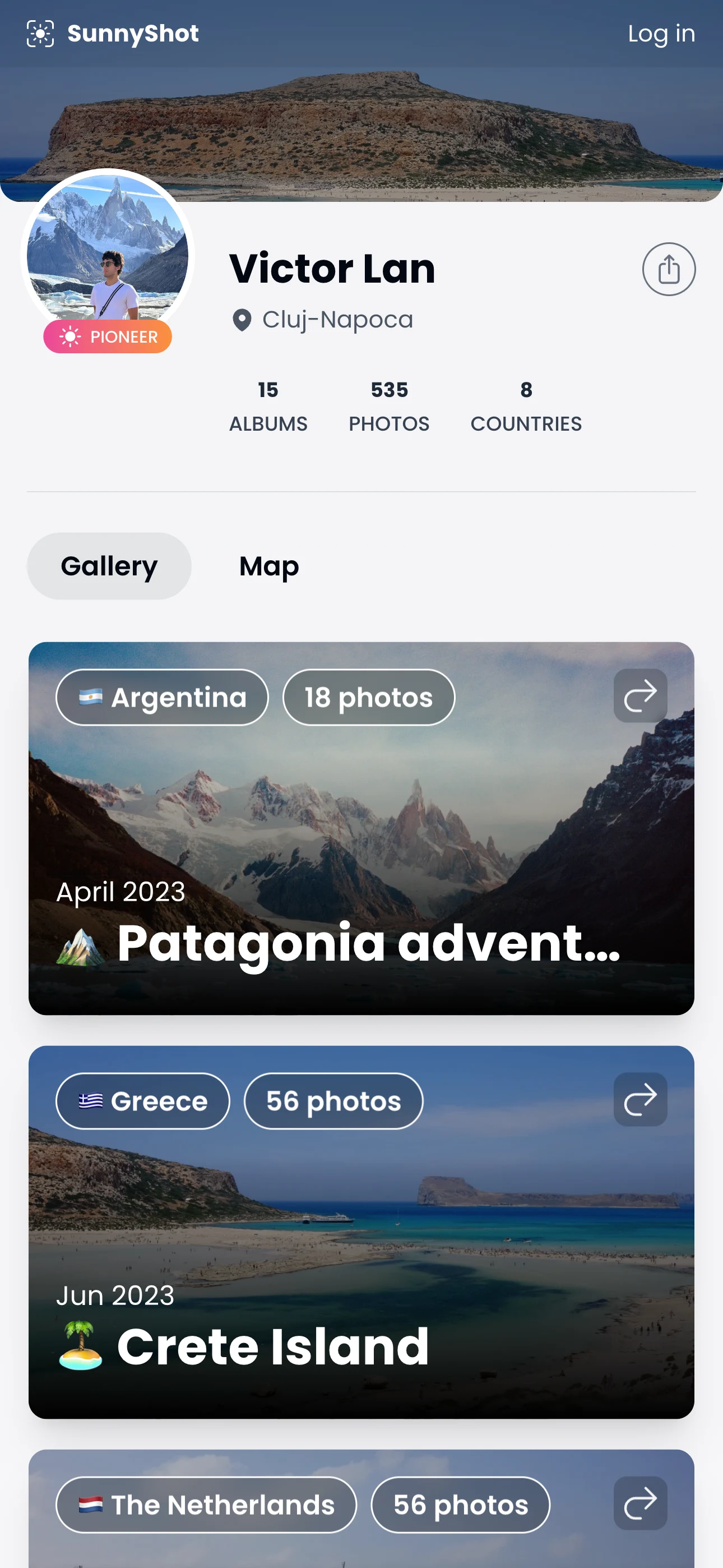 SunnyShot demo home mobile